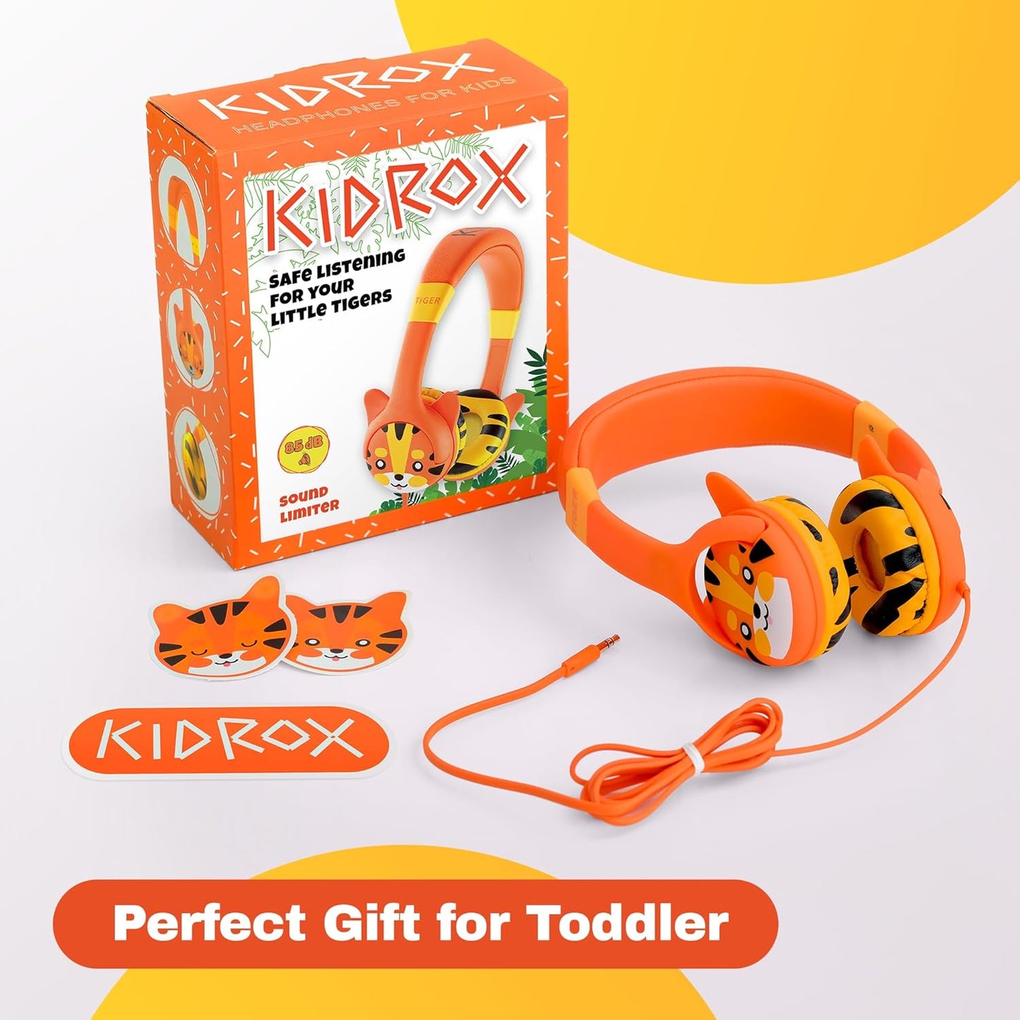 Tiny Ears Travel Tunes: Noise-Ninja Headphones for Little Jetsetters Aged 1-7 – Volume Limited for Peaceful Adventures!