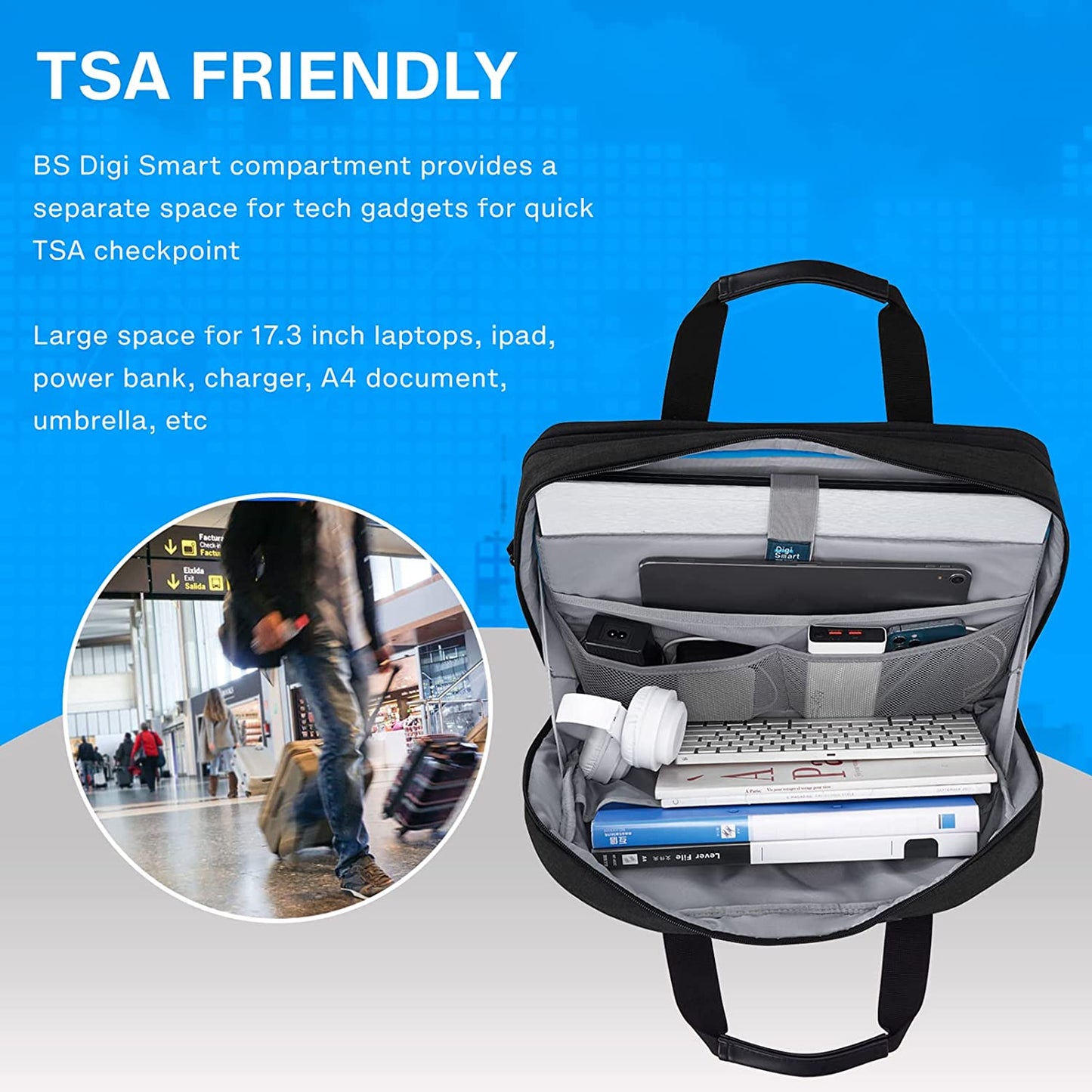 The Swiss Army Knife of Laptop Bags: Fits a 17.3 Inch Laptop and Your Hopes and Dreams, Now with Extra Room for Snacks!