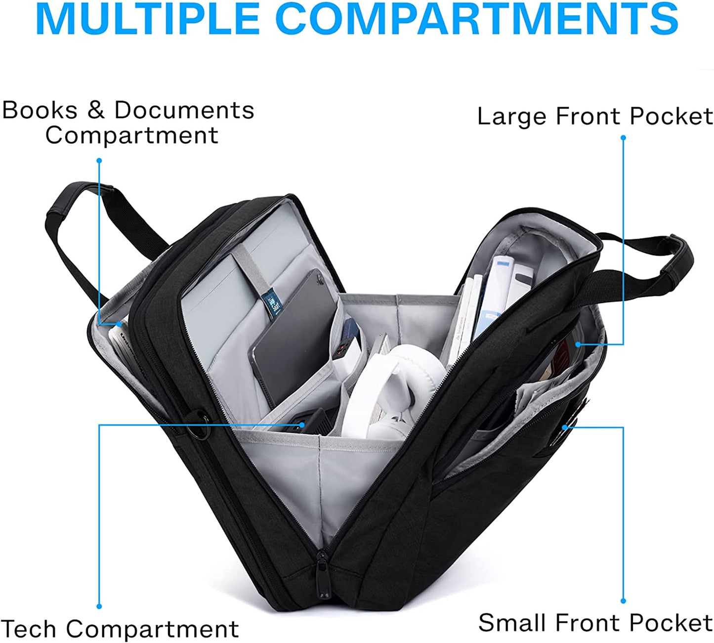The Swiss Army Knife of Laptop Bags: Fits a 17.3 Inch Laptop and Your Hopes and Dreams, Now with Extra Room for Snacks!