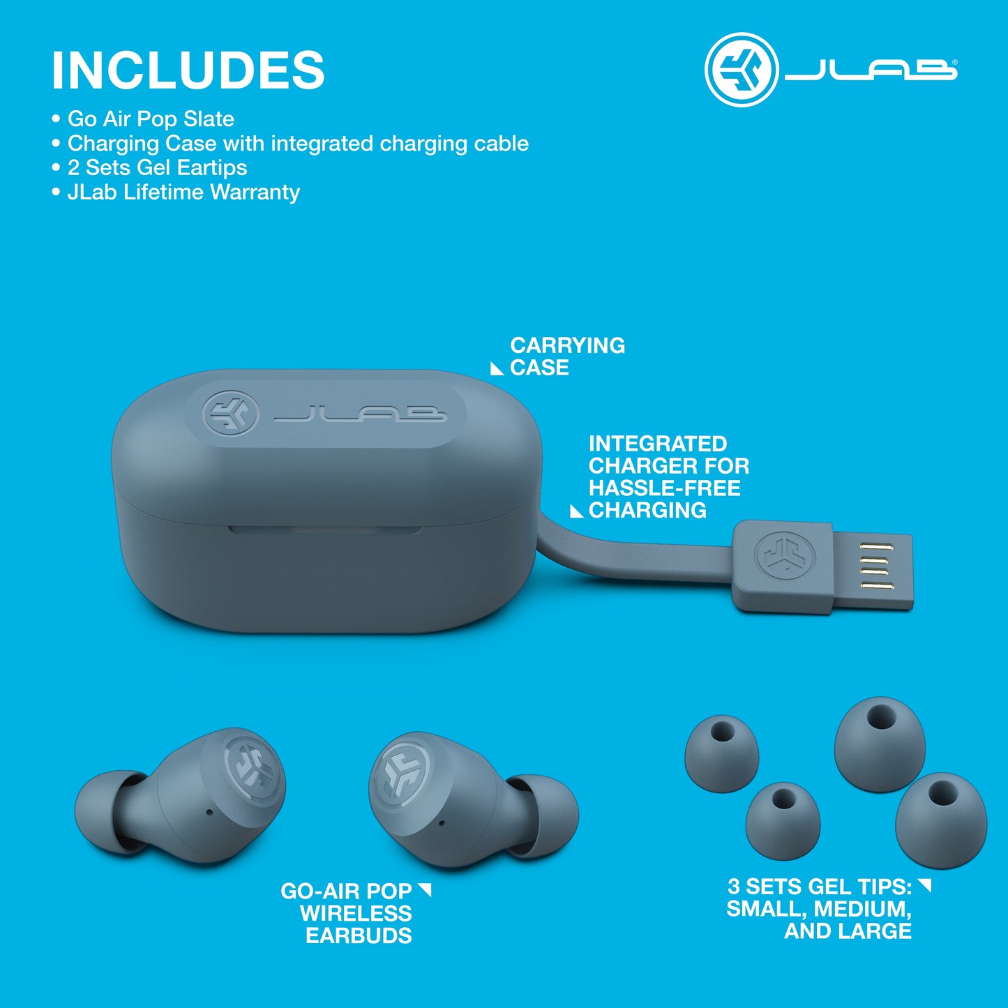 Go Air Pop True Wireless Bluetooth Earbuds with Charging Case - Ultimate Freedom & Sound Quality