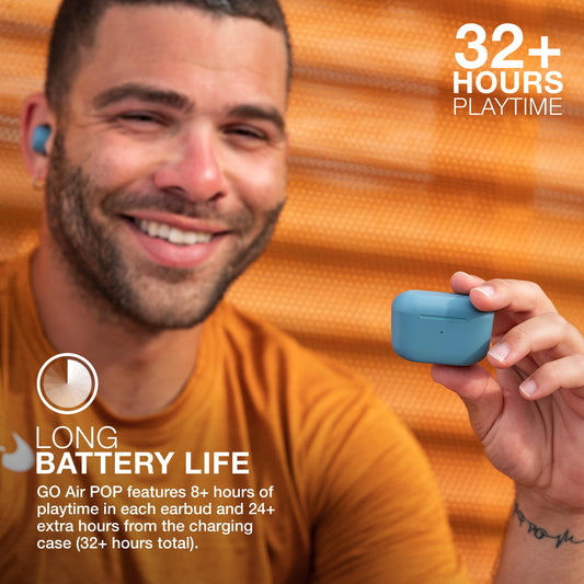 Go Air Pop True Wireless Bluetooth Earbuds with Charging Case - Ultimate Freedom & Sound Quality