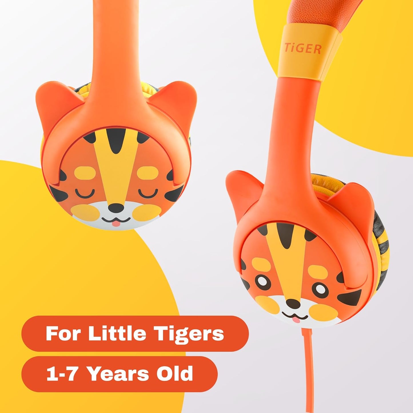 Tiny Ears Travel Tunes: Noise-Ninja Headphones for Little Jetsetters Aged 1-7 – Volume Limited for Peaceful Adventures!
