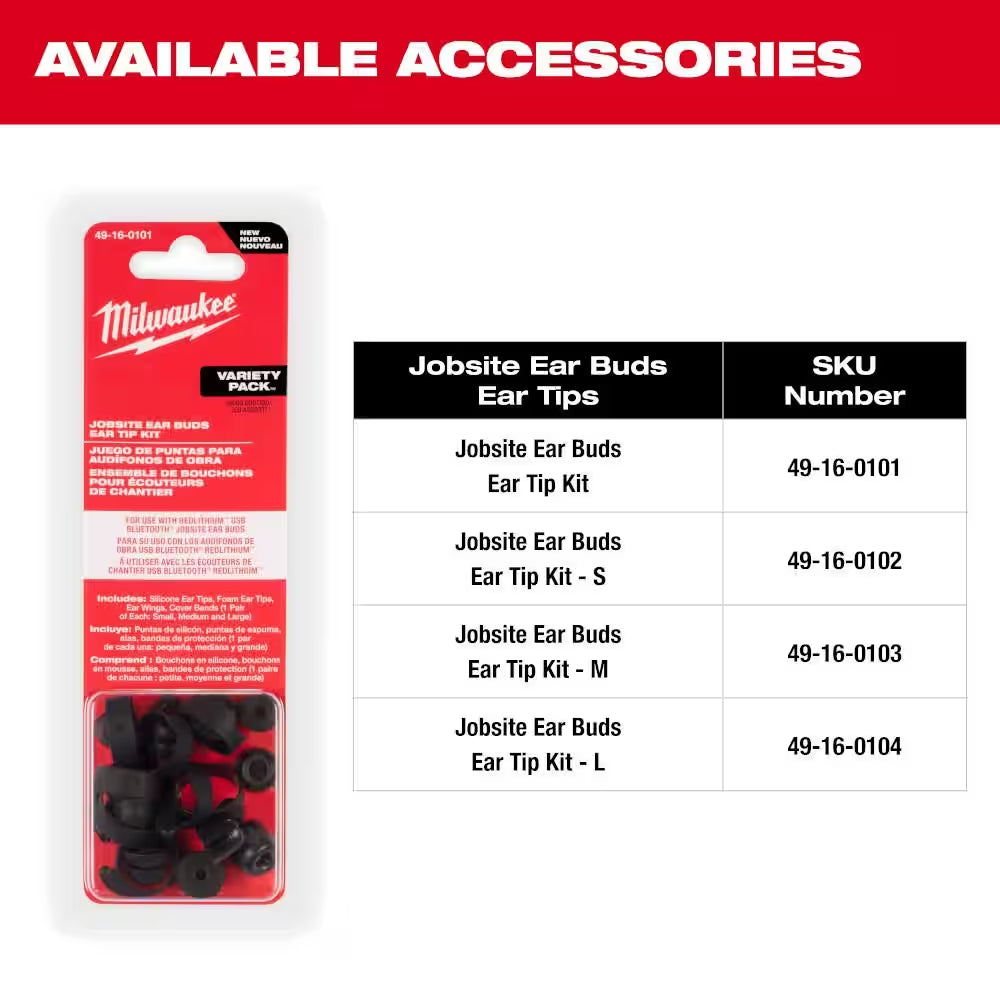 Ultimate REDLITHIUM USB Bluetooth Jobsite Earbuds - Unmatched Sound & Convenience!