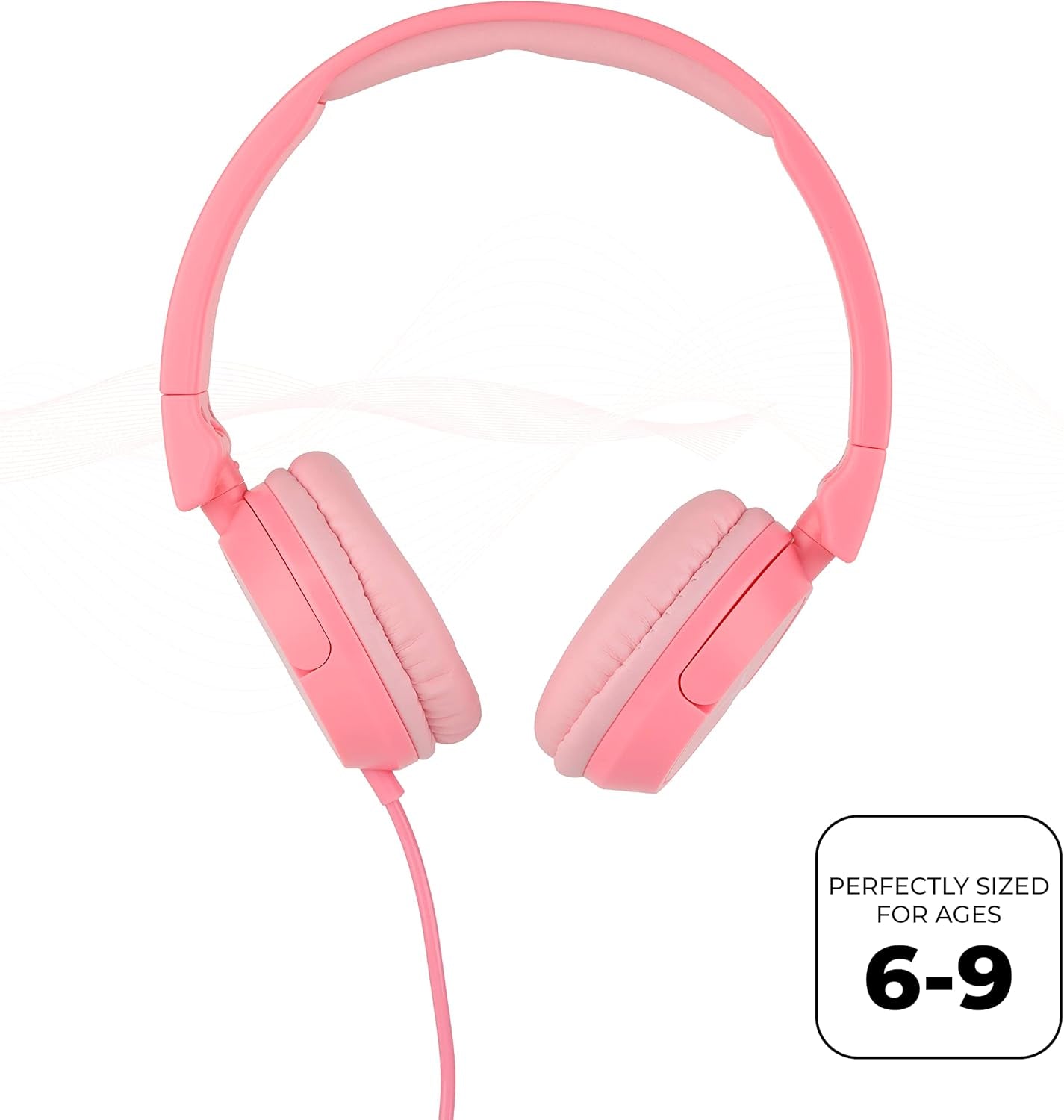 Mellow Muffs for Kids - Safe Sound Protection for Ages 6-9 in Stylish Pink! Perfect for Focused Homework Time!