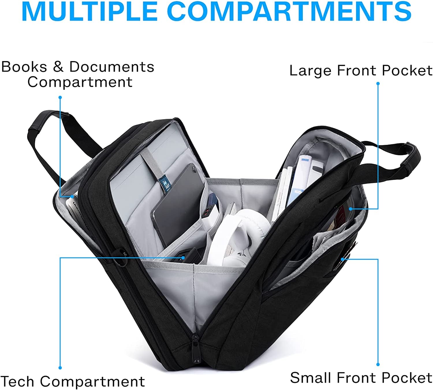 The Swiss Army Knife of Laptop Bags: Fits a 17.3 Inch Laptop and Your Hopes and Dreams, Now with Extra Room for Snacks!
